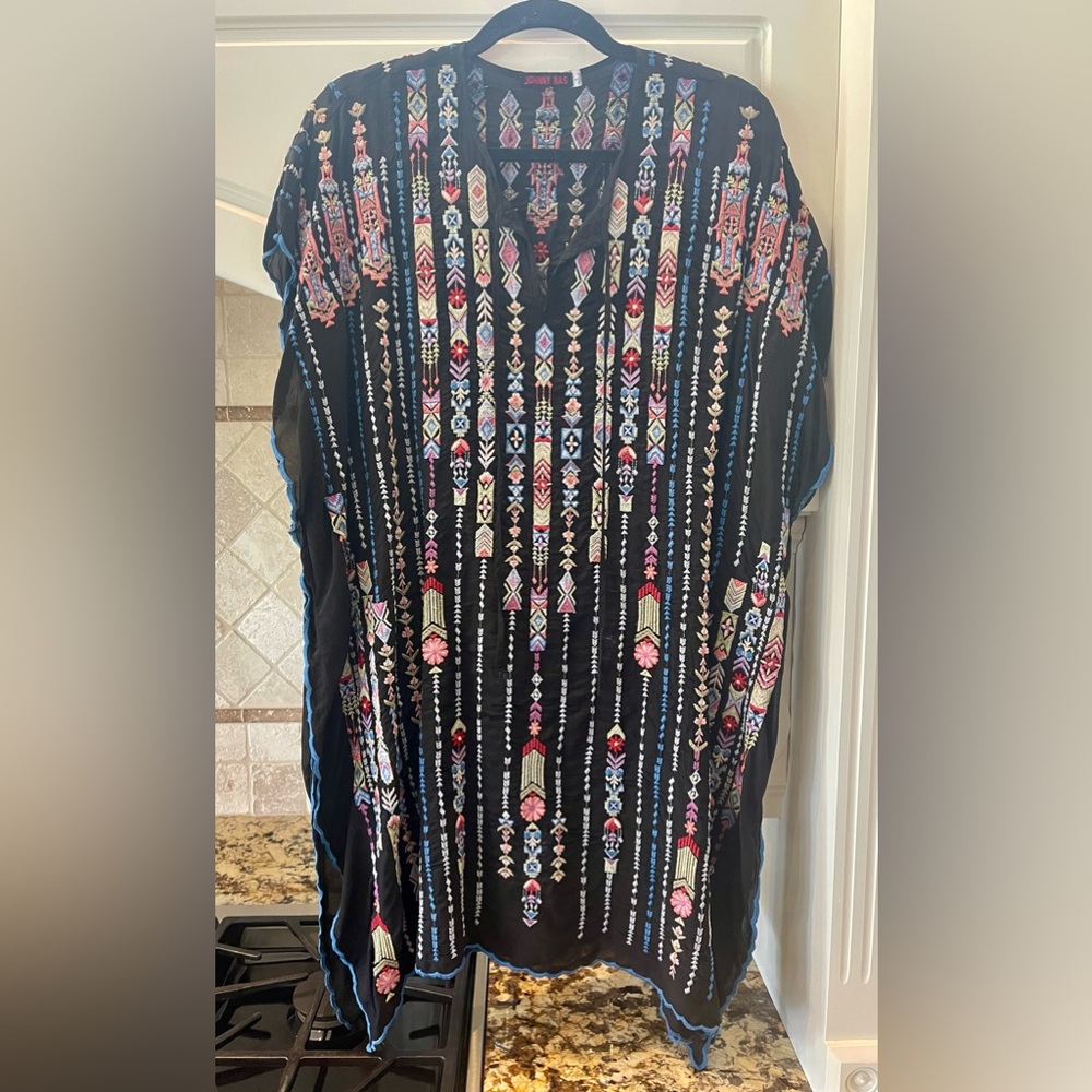 JOHNNY WAS top/dress.  Size L   New without tags. Beautifully embroidered